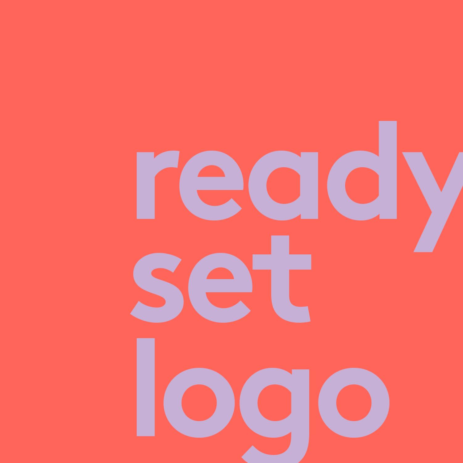 Ready. Set. Logo.